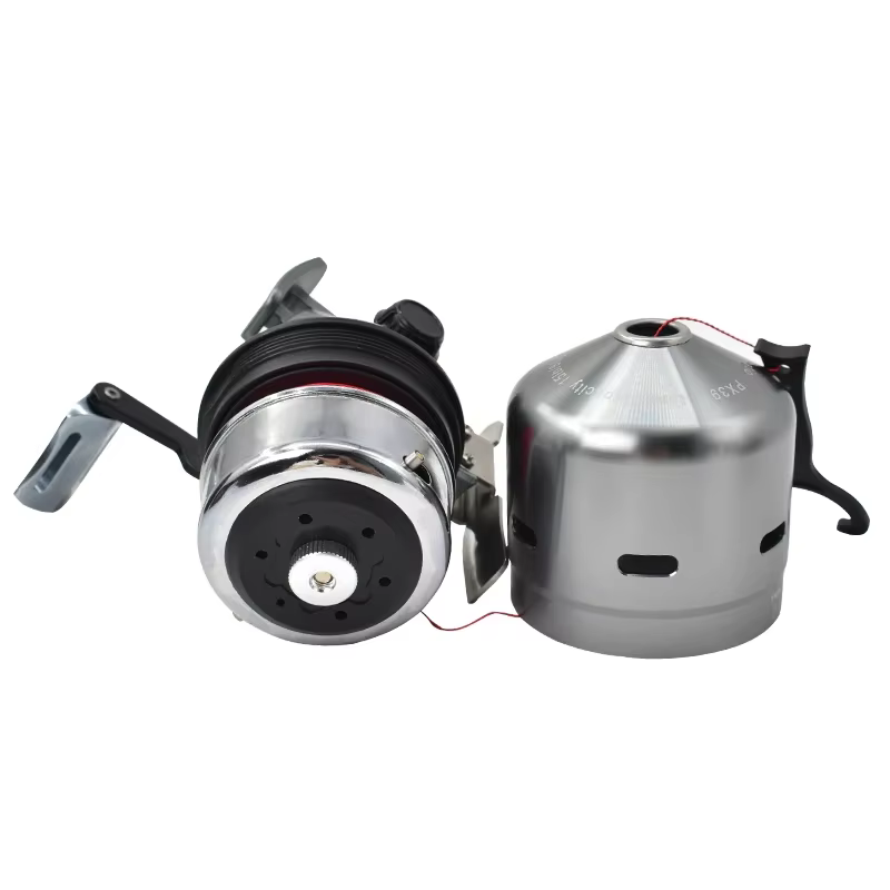 Carrete cerrado de aluminio para pesca con tirachines - imagen 3