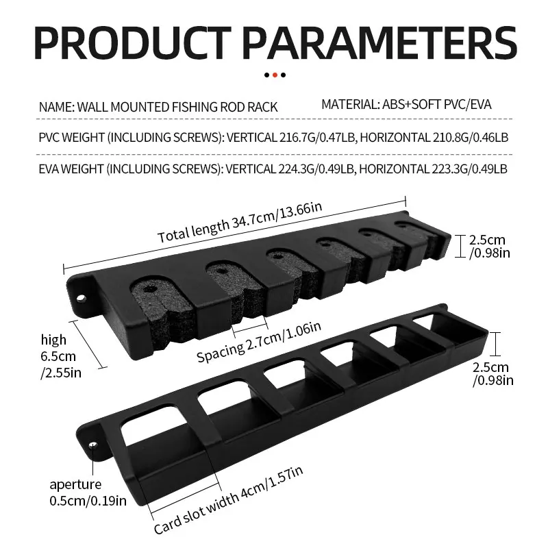 Soporte de Cañas de Pescar ShareShark – Vertical y Horizontal - imagen 2