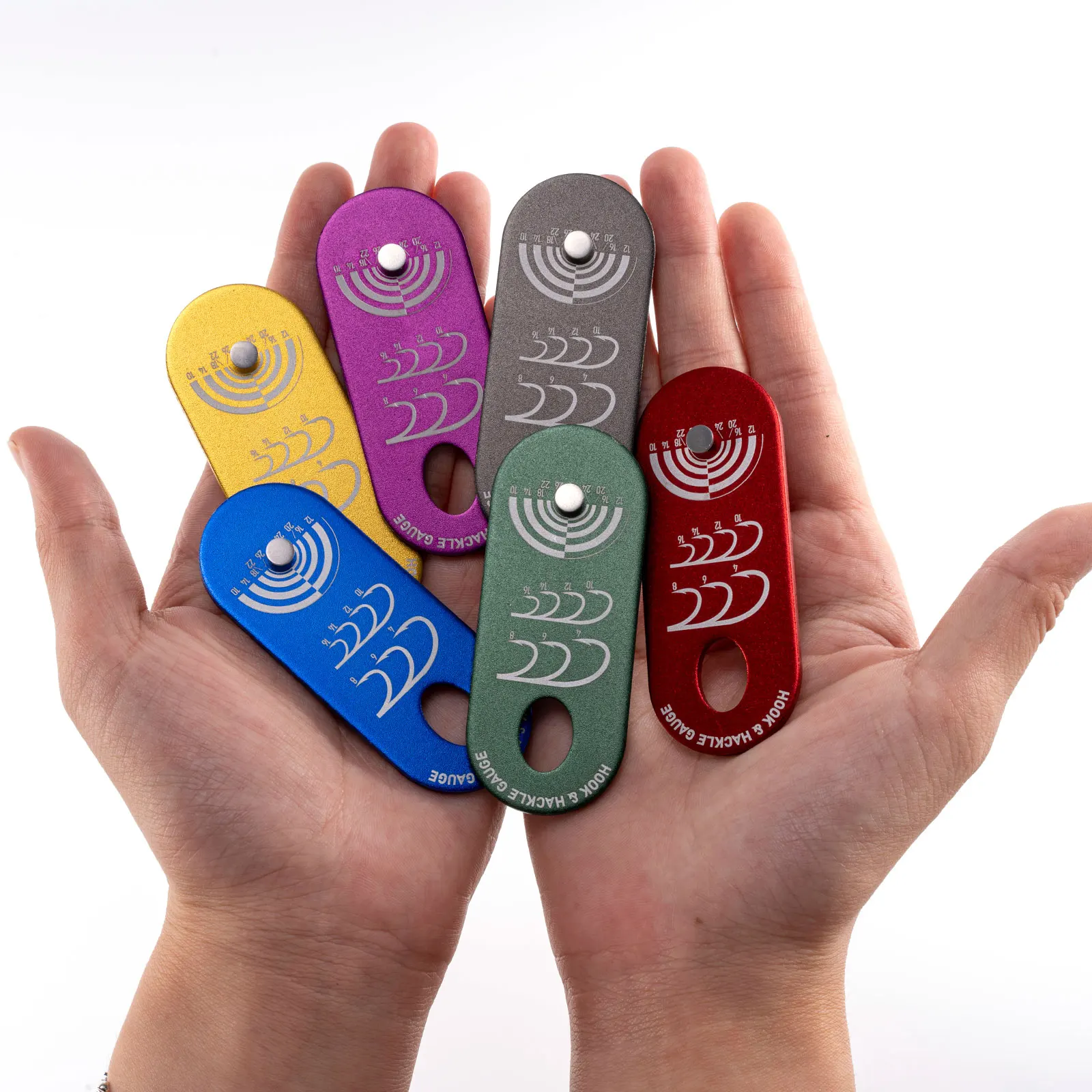 Calibrador de aluminio anodizado con poste central