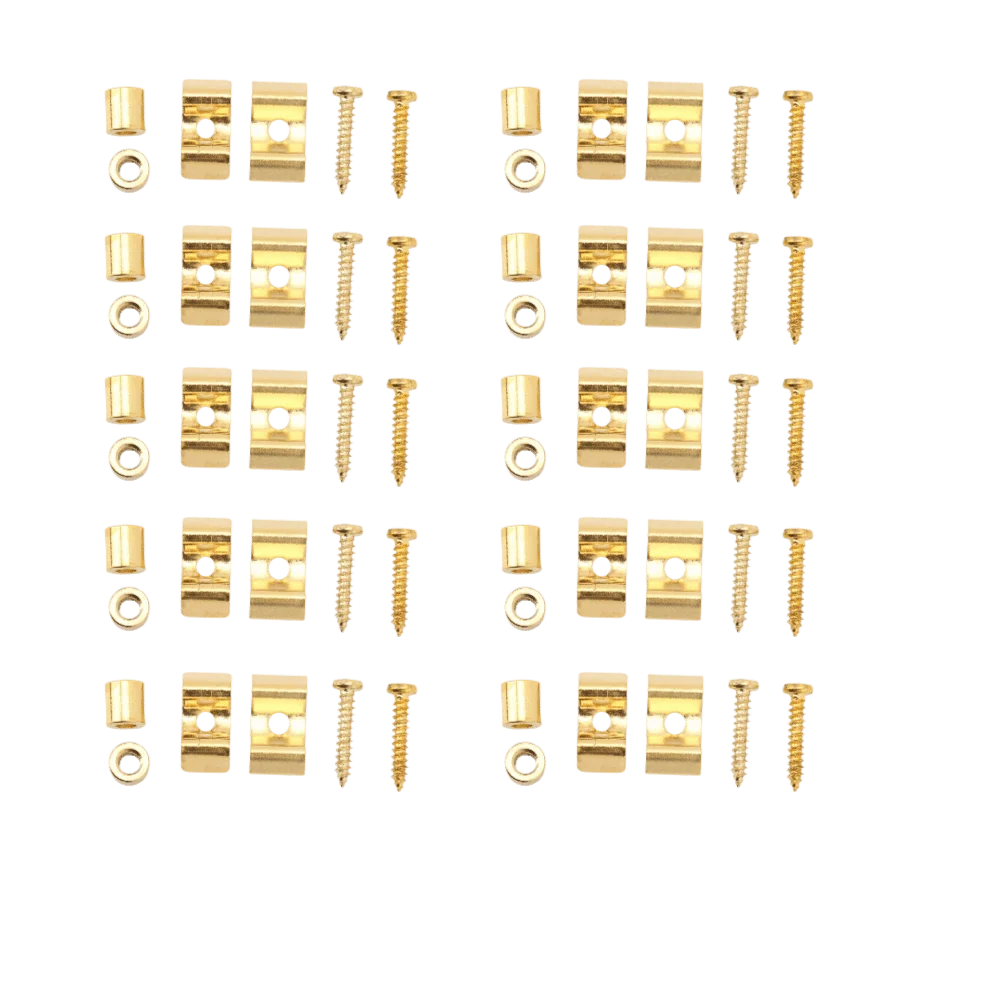 Retenedores de cuerdas de guitarra metálicos con tornillos de montaje - imagen 2