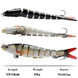 HERCULES Swimbait Articulado de Hundimiento Lento