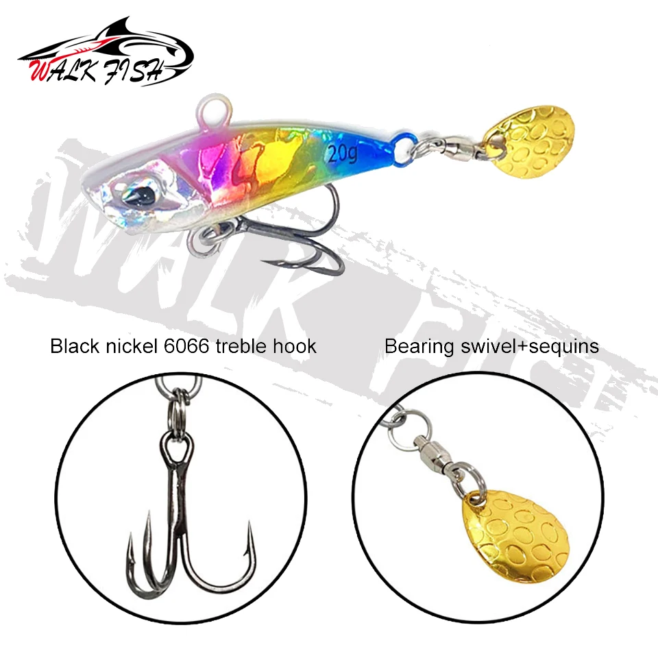 Mini VIB WALK FISH – Señuelo de cuchara metálica para pesca - imagen 4