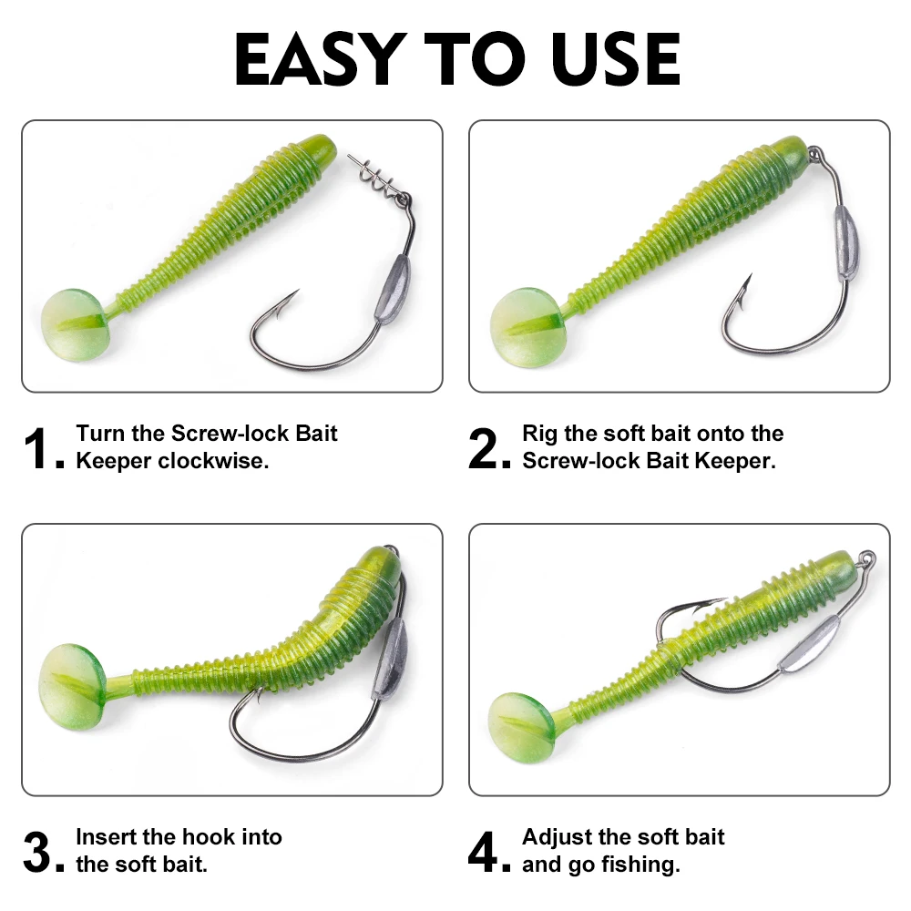 Plomos de Pesca Profunda con Jig Head y giradores Sunlure - imagen 2