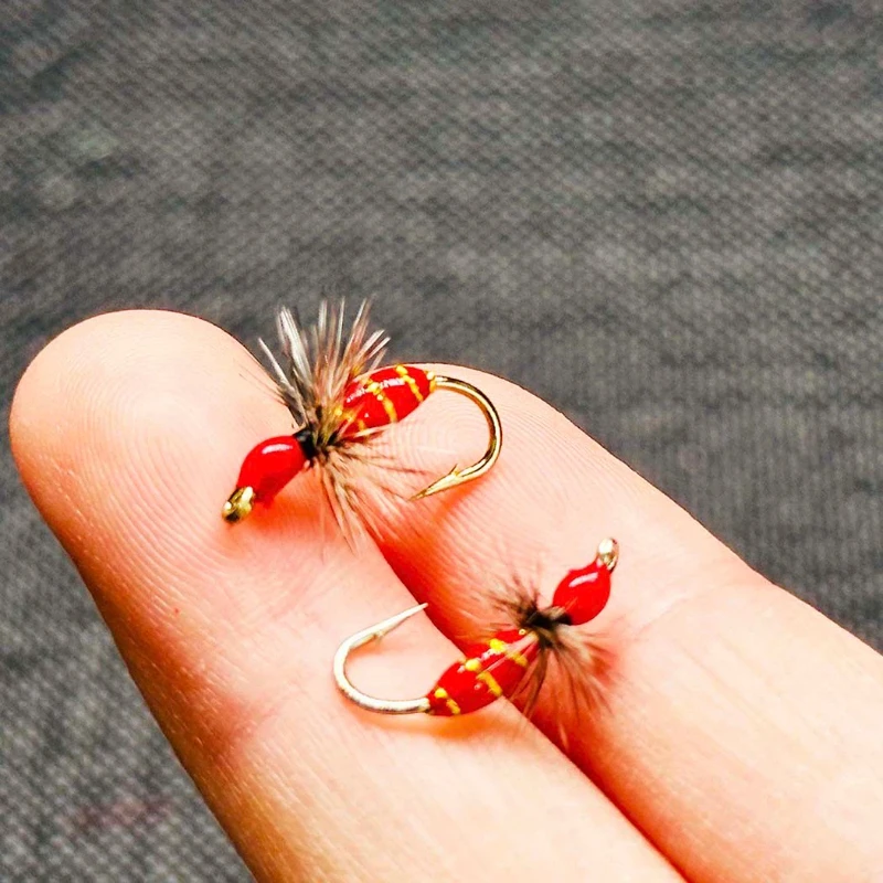 Anzuelos micro imitación pluma de hormiga para tilapia y carpa - imagen 4