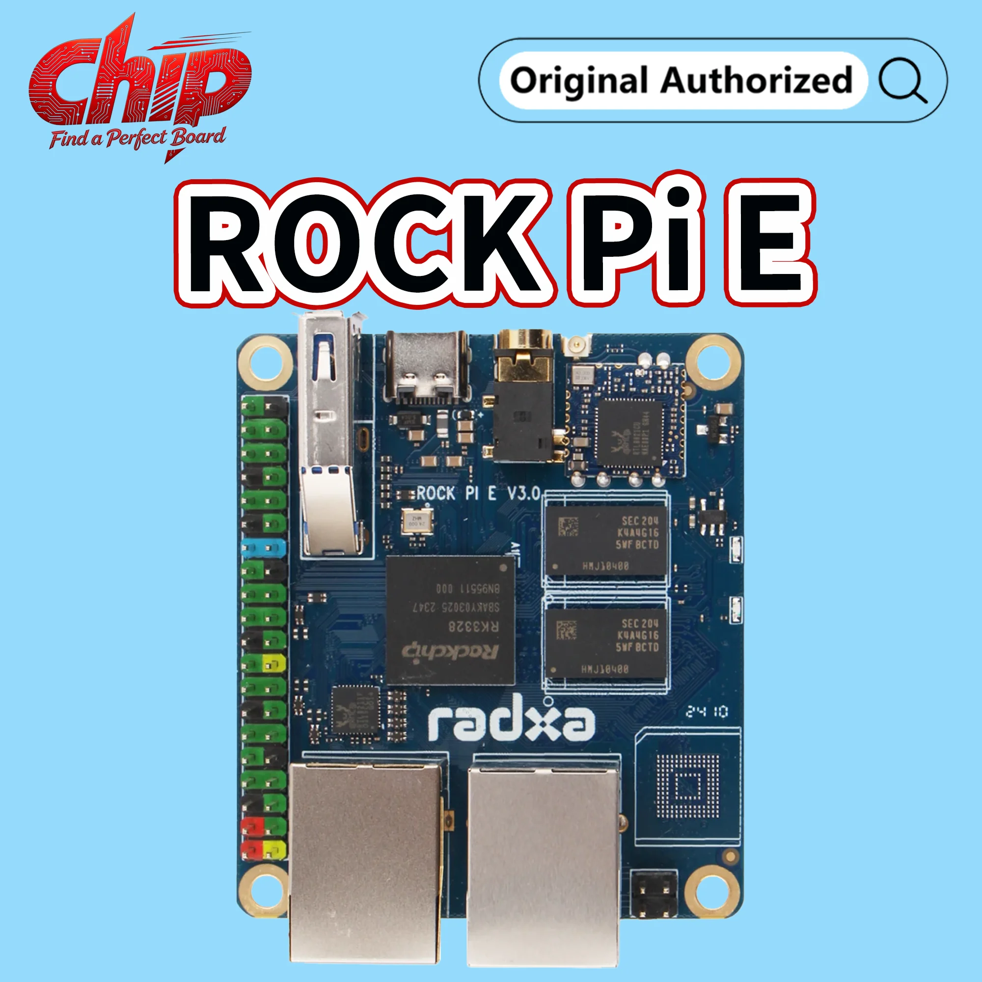 Radxa ROCK Pi E RK3328 – Placa de desarrollo con doble Gigabit y WiFi - imagen 5