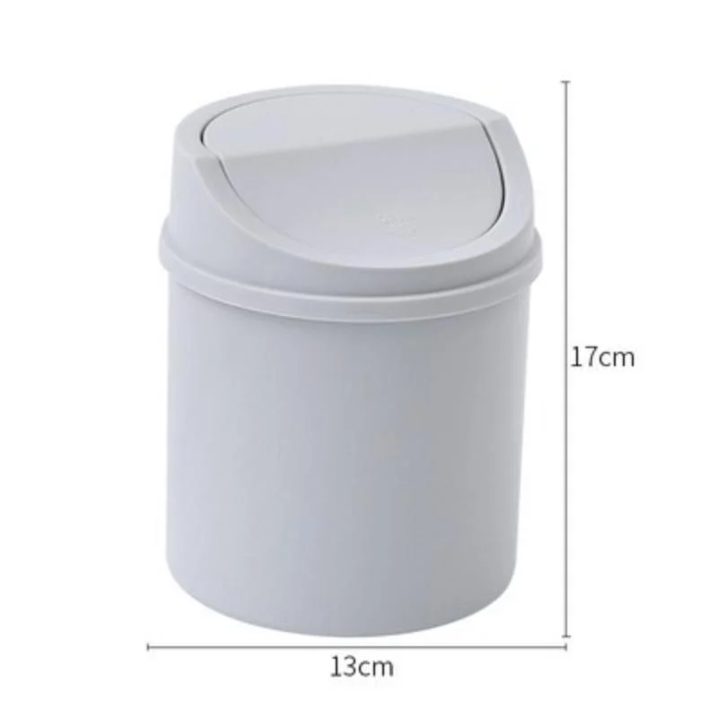 Mini cubo de basura escritorio con tapa – Para dormitorio y oficina - imagen 3