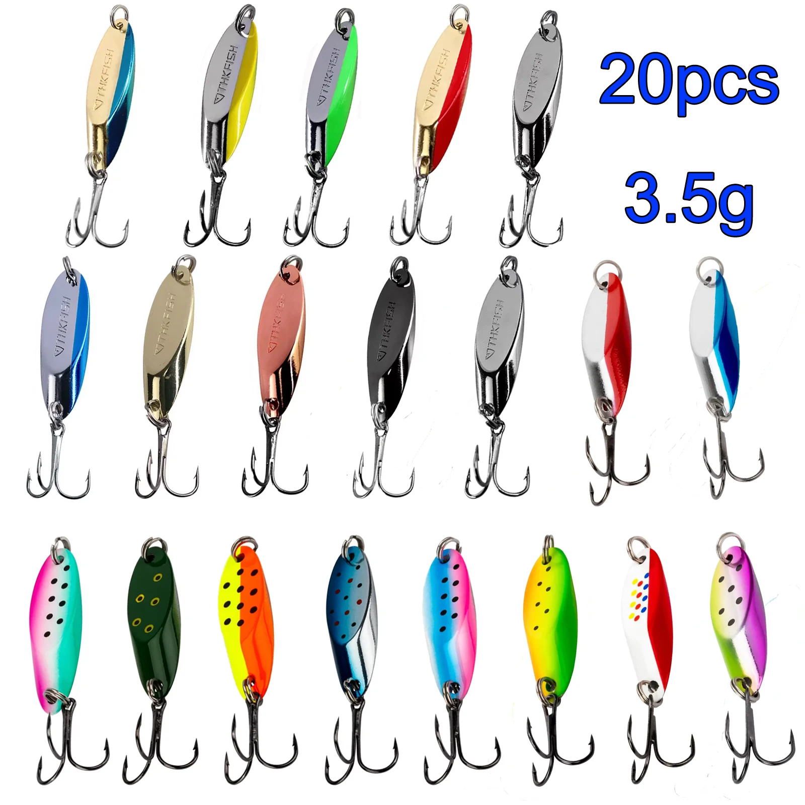 Señuelos para trucha con cucharilla giratoria y lentejuelas artificiales - imagen 2