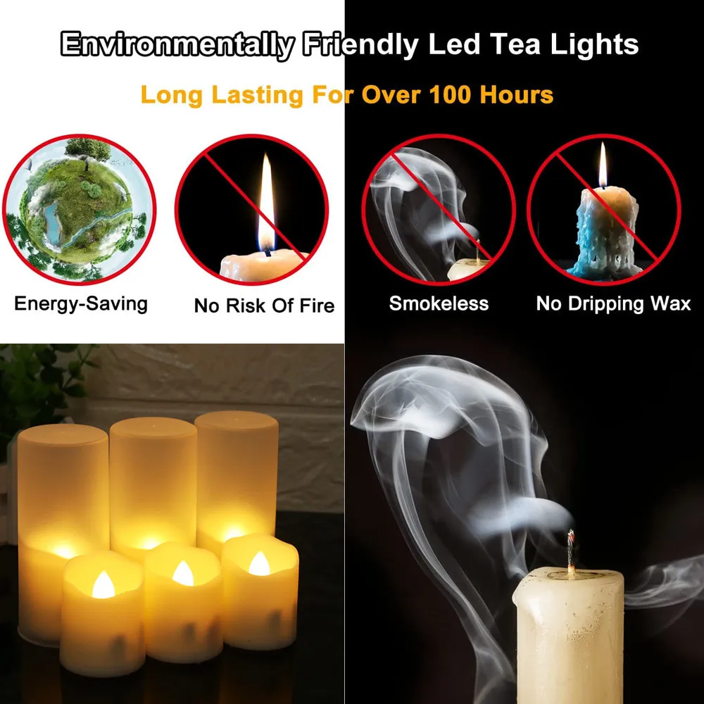 Velas LED recargables con temporizador USB para pesca nocturna