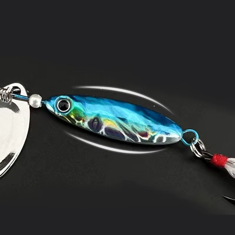 Spinner con anzuelo triple para trucha y lubina - imagen 3