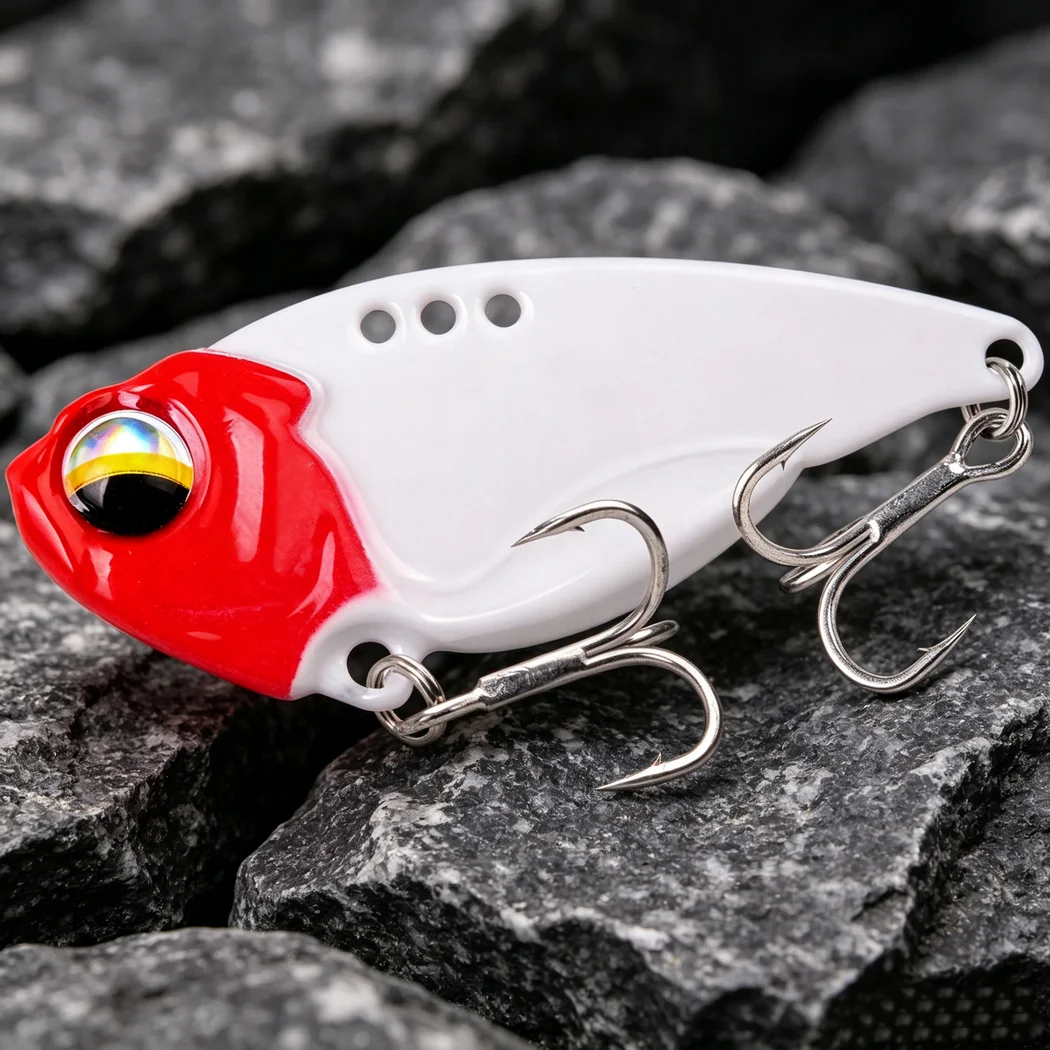 Cuchara giratoria con pintura láser VIB – Anzuelo triple Swimbait - imagen 2