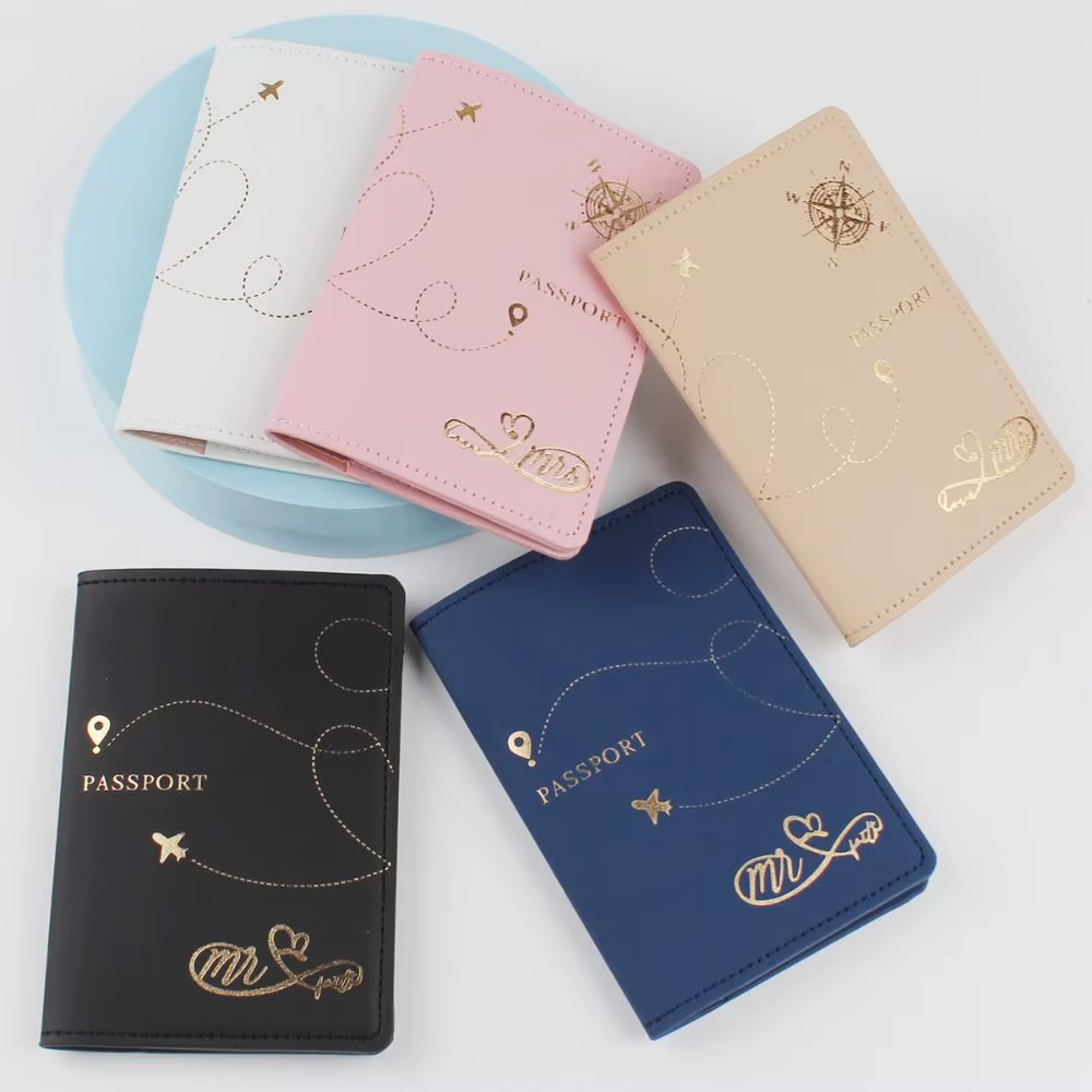 Funda pasaporte impermeable PU de cuero con ranuras para tarjetas - imagen 5