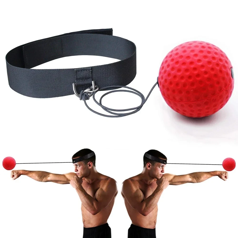 Pelota mágica de boxeo con banda y cuerda para entrenamiento de reflejos