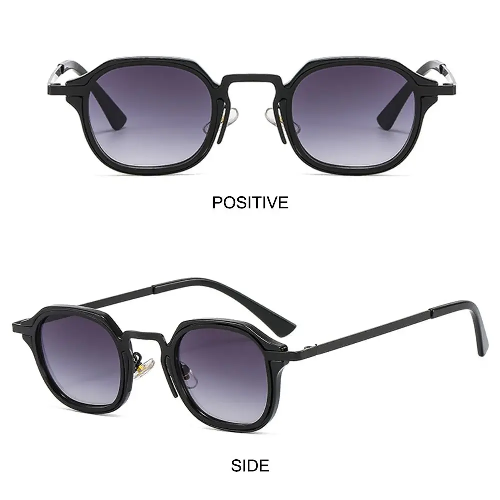 Gafas de sol polarizadas UV400 montura metálica vintage cuadradas - imagen 2