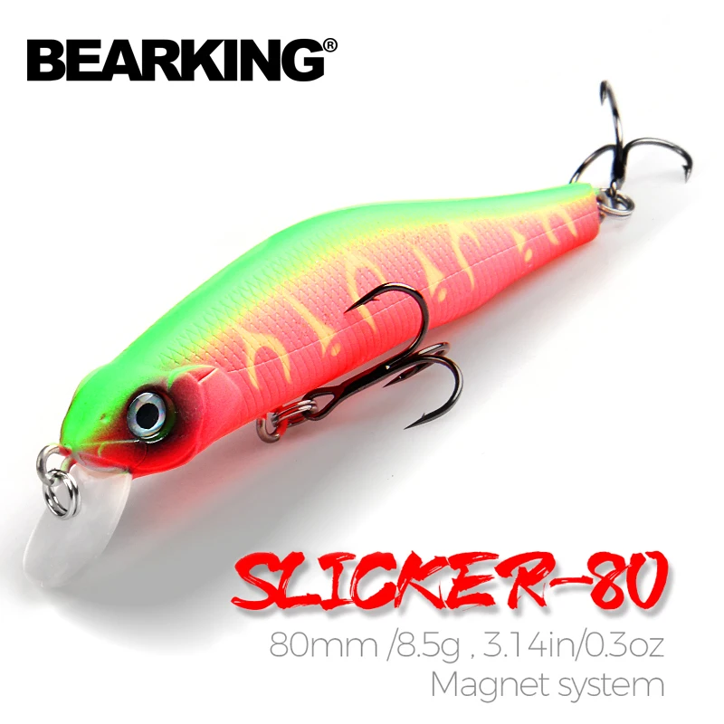Bearking Minnow 80mm – Señuelo Duro con Peso Magnético
