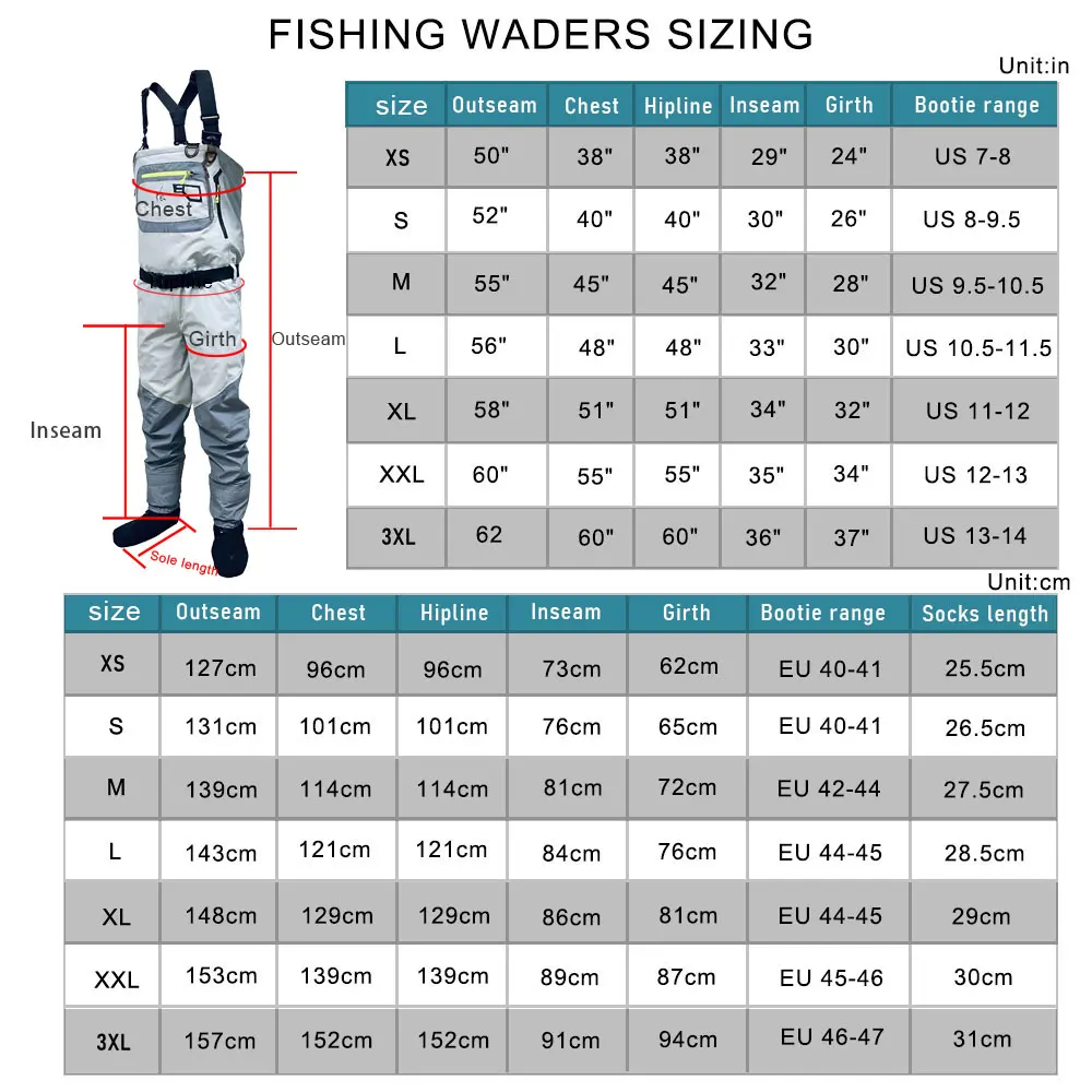 Waders convertibles ultraligeros impermeables transpirables pesca mosca - imagen 3