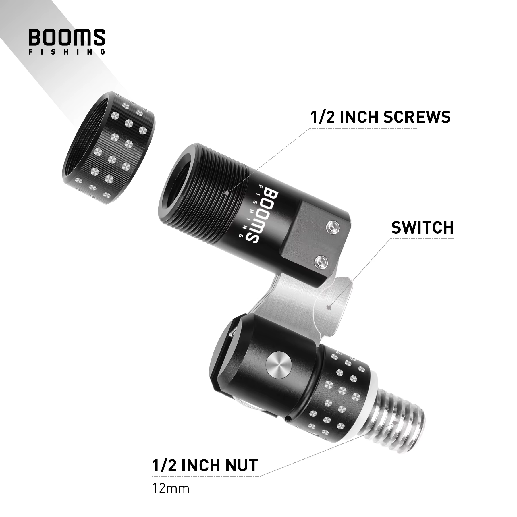 Booms Fishing TM1 Adaptador Conector Caña para Red de Aterrizaje - imagen 2