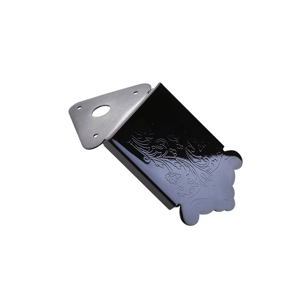 Tirante para Mandolina Plateado/Negro – Cubierta Extremo Trasero con Tornillos - imagen 4