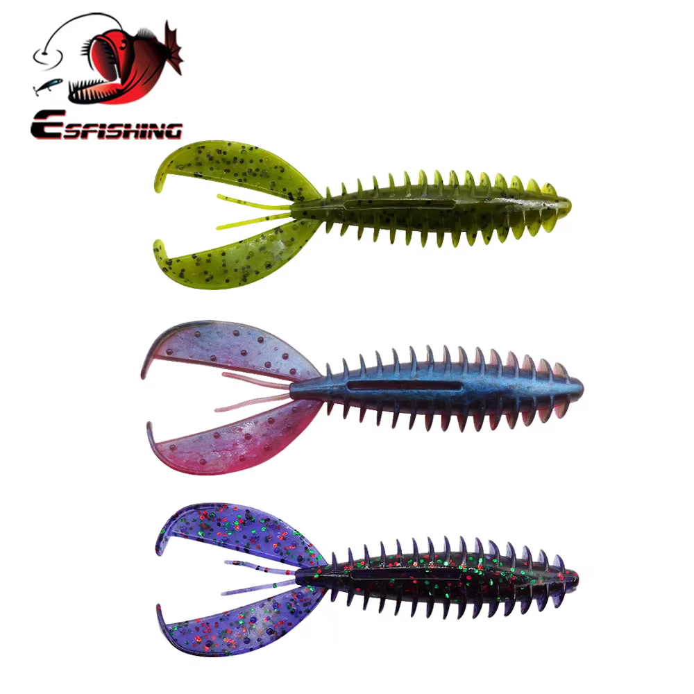 ESFISHING Chunk Craw 90mm – Señuelo de vinilo para pesca - imagen 4