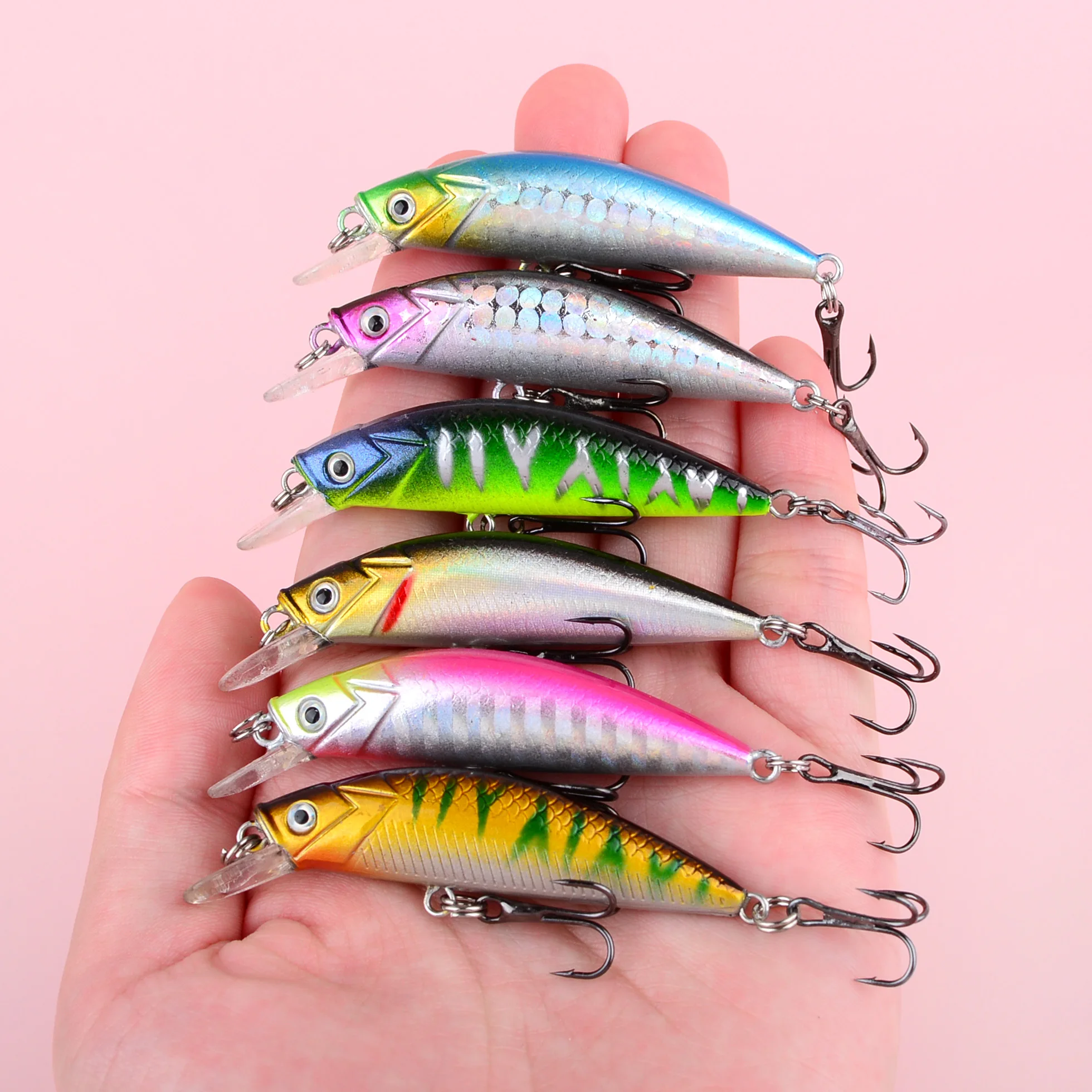 Crankbait sumergible de plástico duro para trucha y lubina - imagen 2