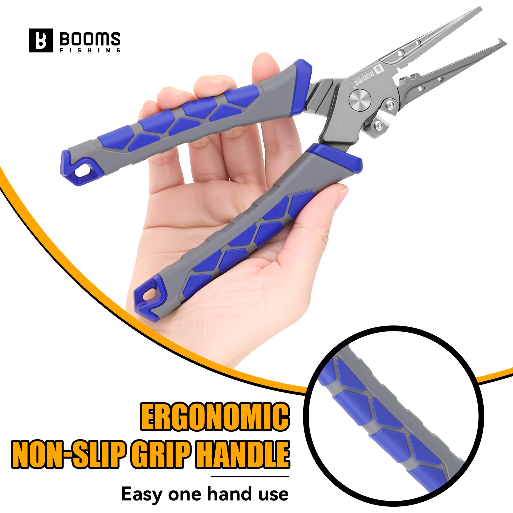 Alicates Booms Fishing XW15 – Extractor anzuelos, split ring y corta trenzado - imagen 4