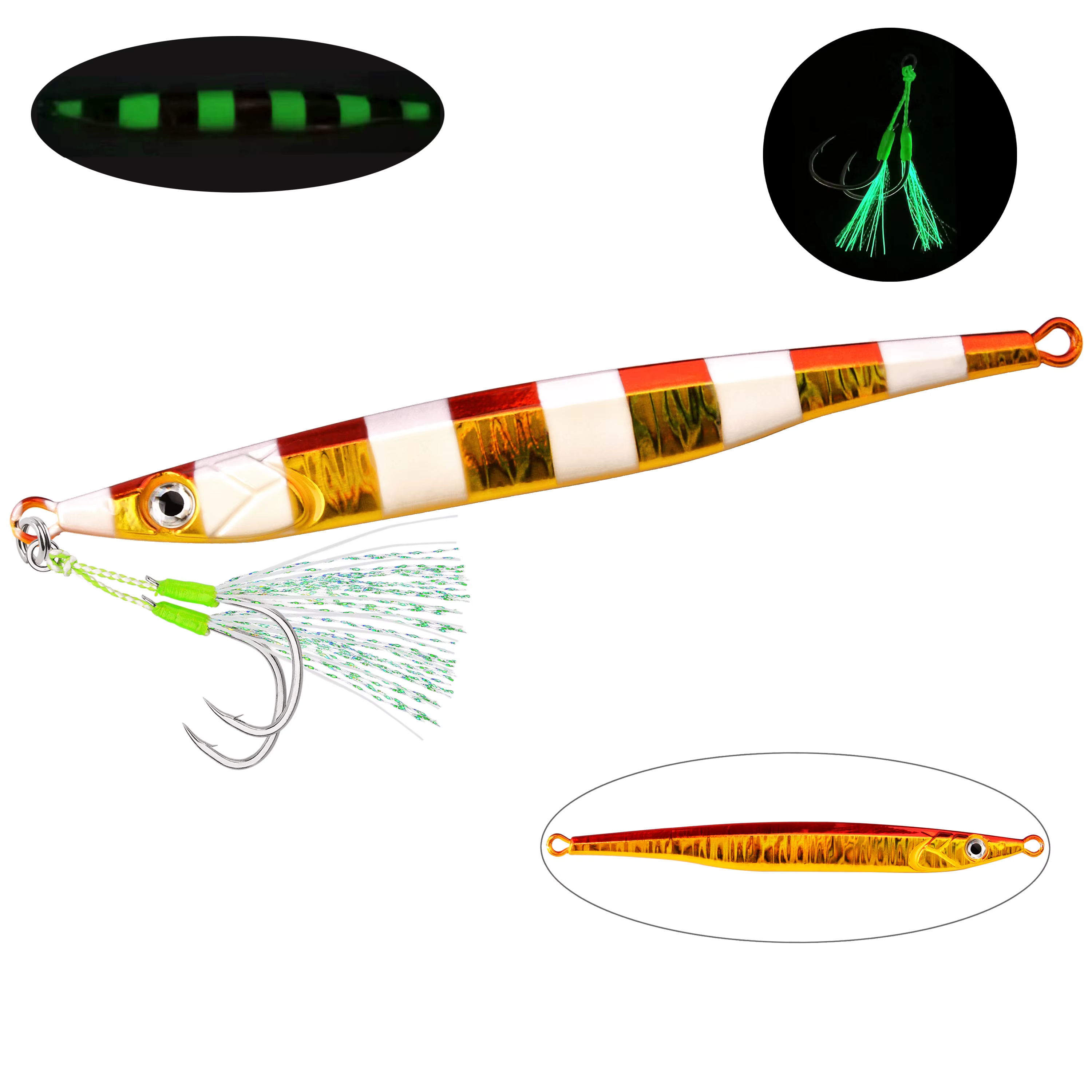 Señuelo Jig Head de Metal Swimbait 3D Láser para Lucio y Carpa - imagen 5
