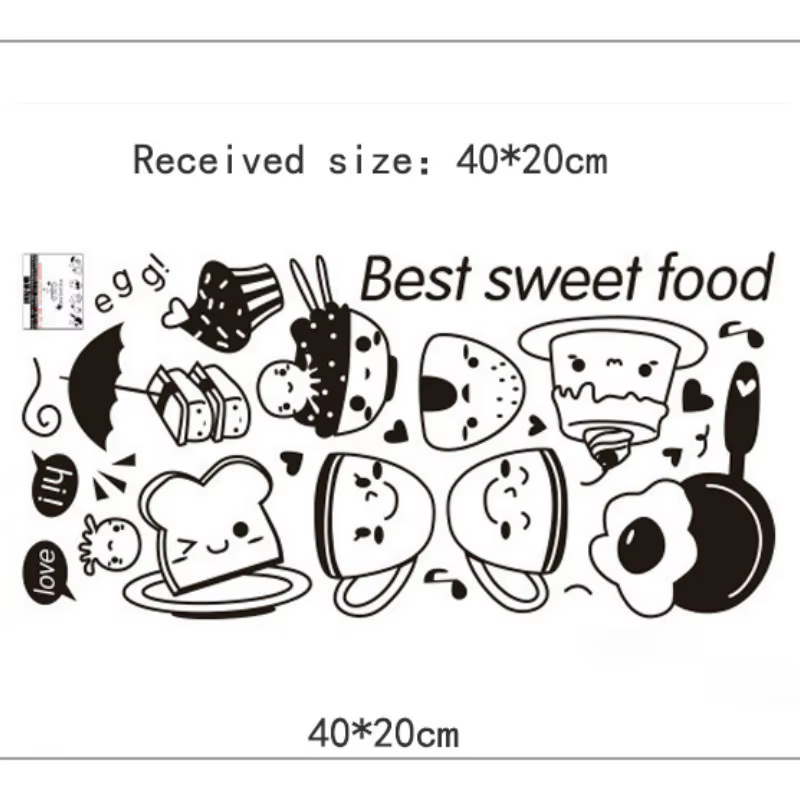 Vinilo decorativo para pared de cocina con diseño dulce - imagen 5