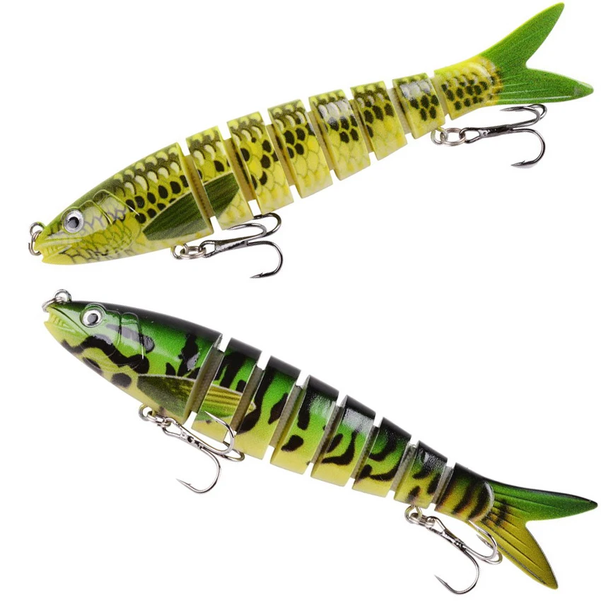 Wobler Vissen Lokken multiarticulado con acción swimbait - imagen 5