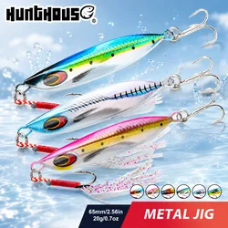 Hunthouse señuelo duro hundible reflectante para lubina, anzuelo triple