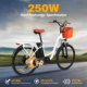 Bicicleta eléctrica TTGO YY-26ST con cesta urbana - imagen 2