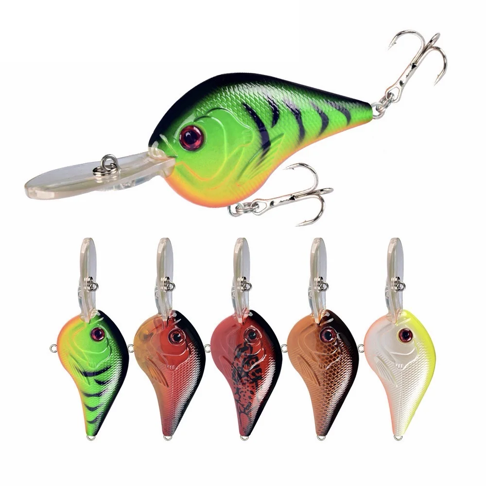 Señuelo Crankbait con ojos 3D y gancho de acero con carbono alto - imagen 2
