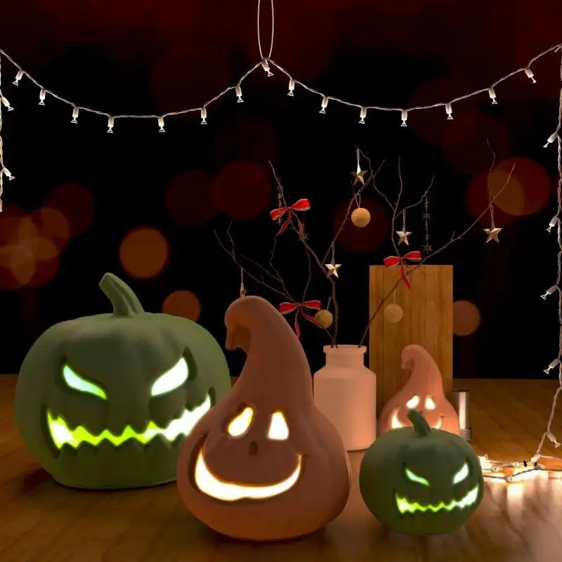 Manualidad en silicona: calabaza y calavera tridimensional