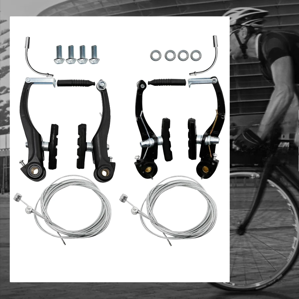 Frenos V aluminio para bici montaña, caliper delantero y trasero