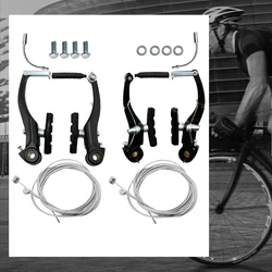 Frenos V aluminio para bici montaña, caliper delantero y trasero
