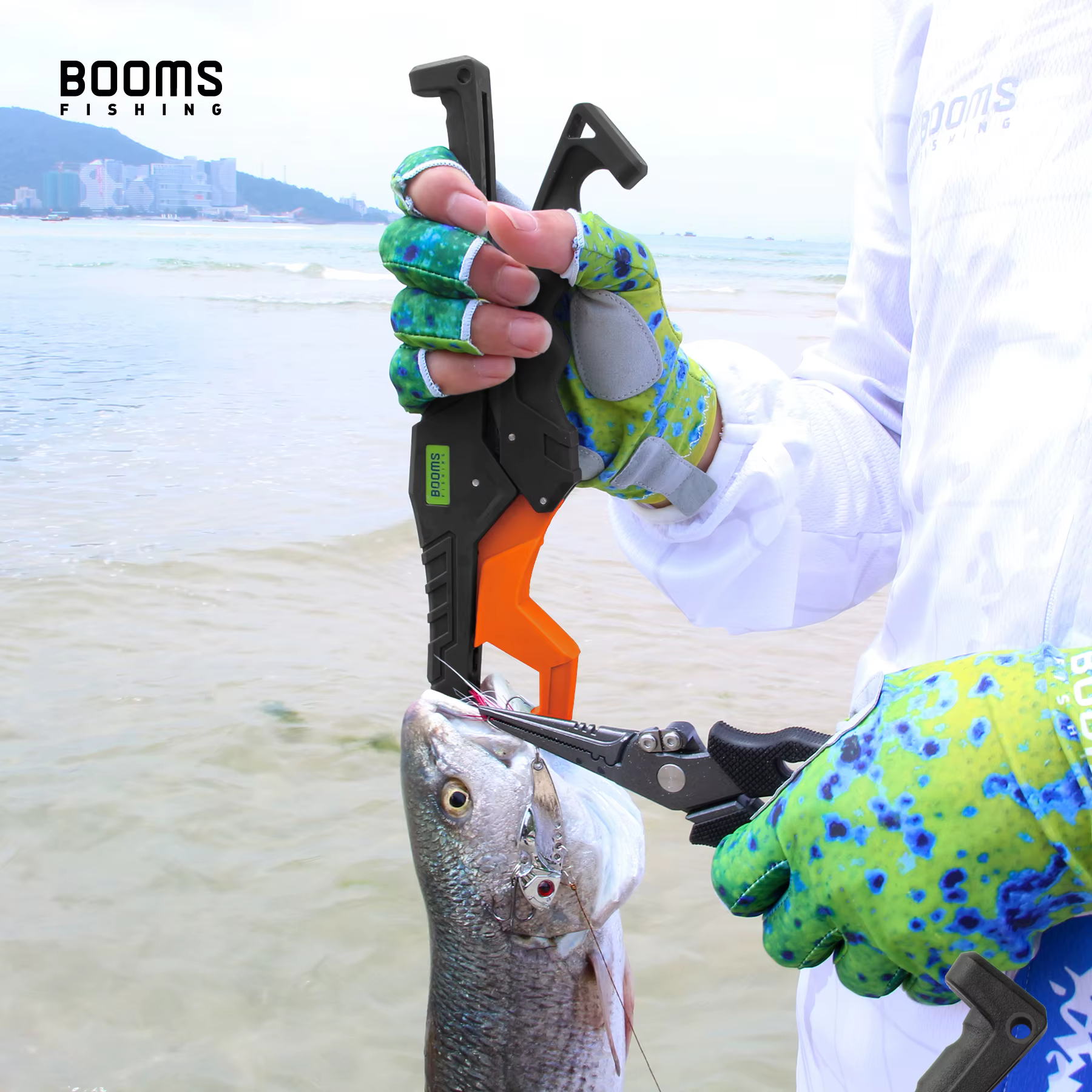 Pinza de Labio Booms Fishing 24cm – Salada con Cordón - imagen 5