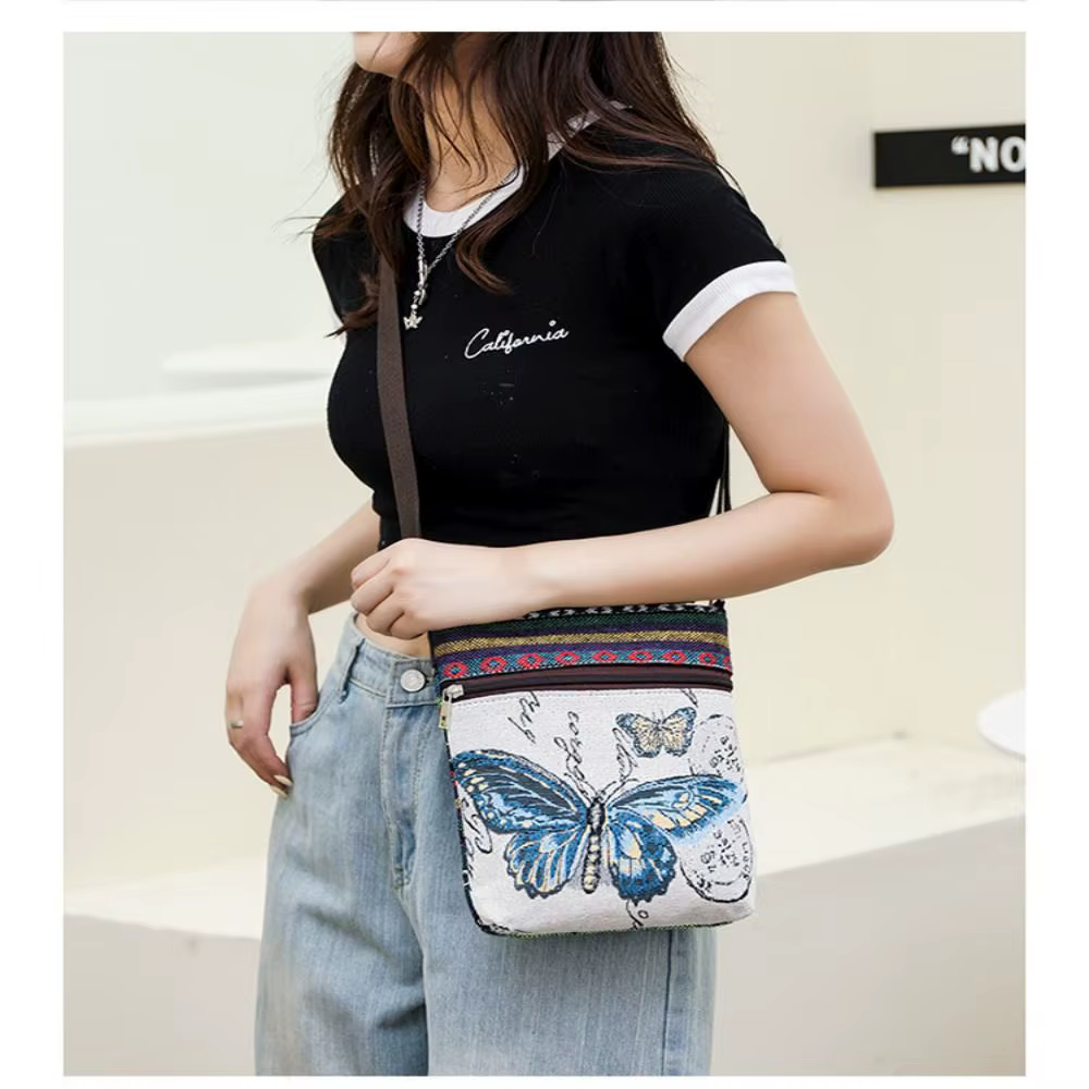 Bolso Bandolera Étnica Bordada para Mujer – Capacidad Amplia y Estilo - imagen 5