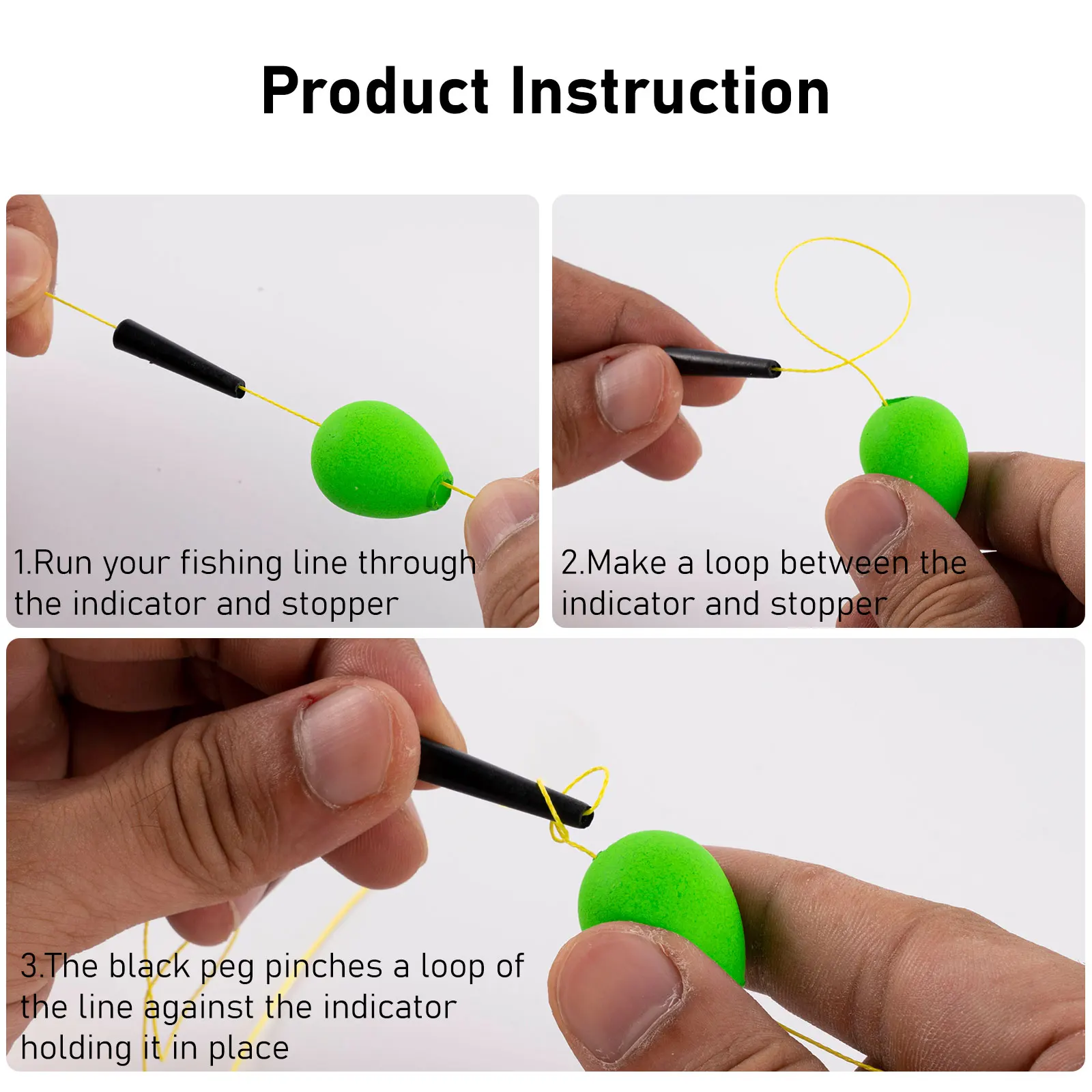 Bobber para trucha y lubina en contexto de pesca