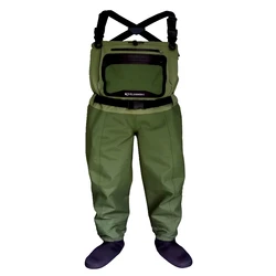 Vadeadores pesca con mosca impermeables transpirables con calcetín