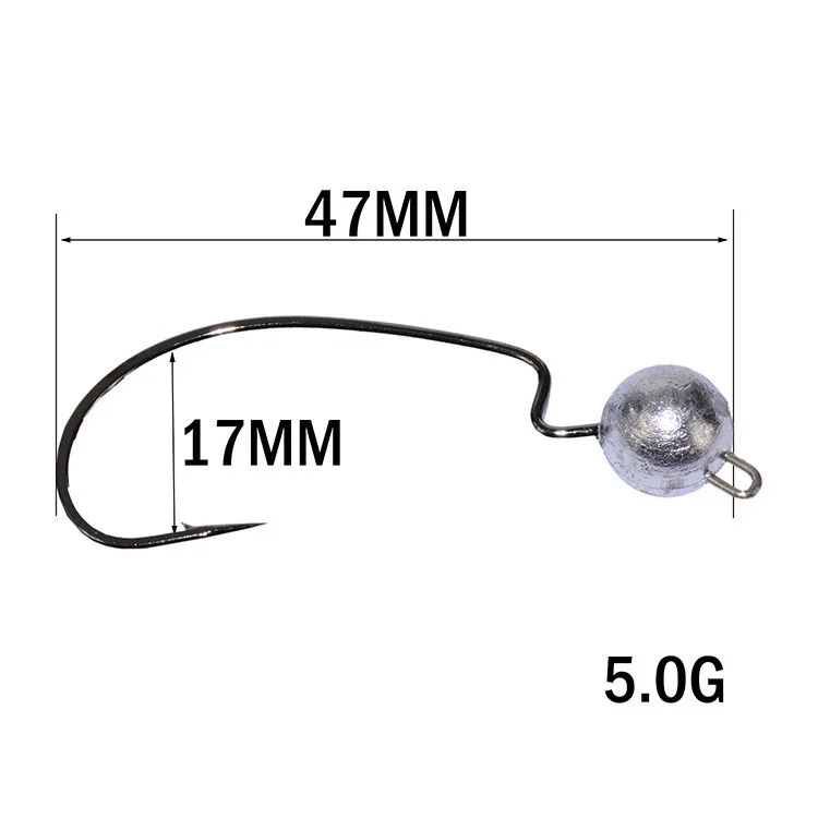 Anzuelos de jigging en diferentes pesos
