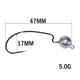 Anzuelos Jig Head con plomos y púas para vinilo shad - imagen 2