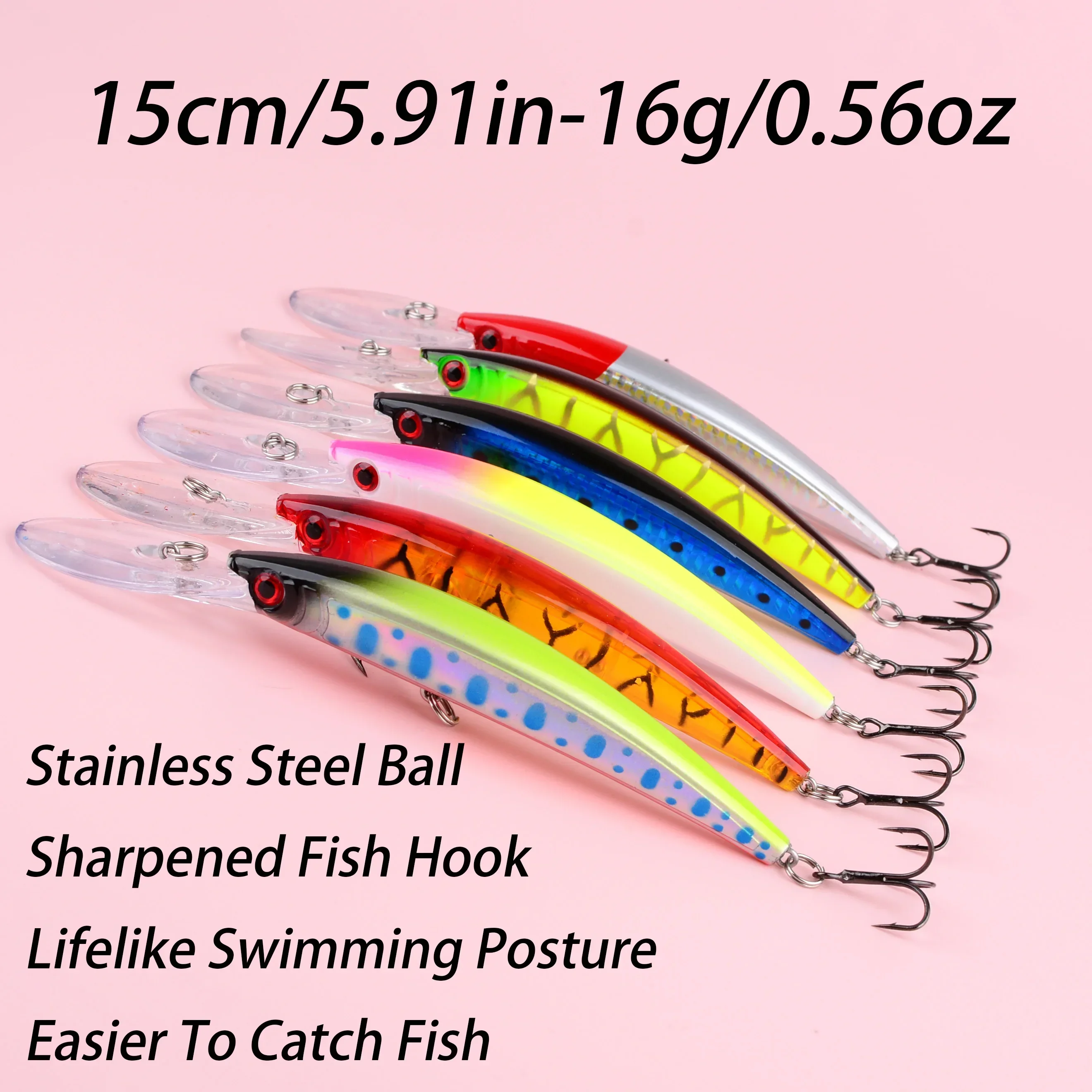 Crankbait de cebo duro con movimiento realista