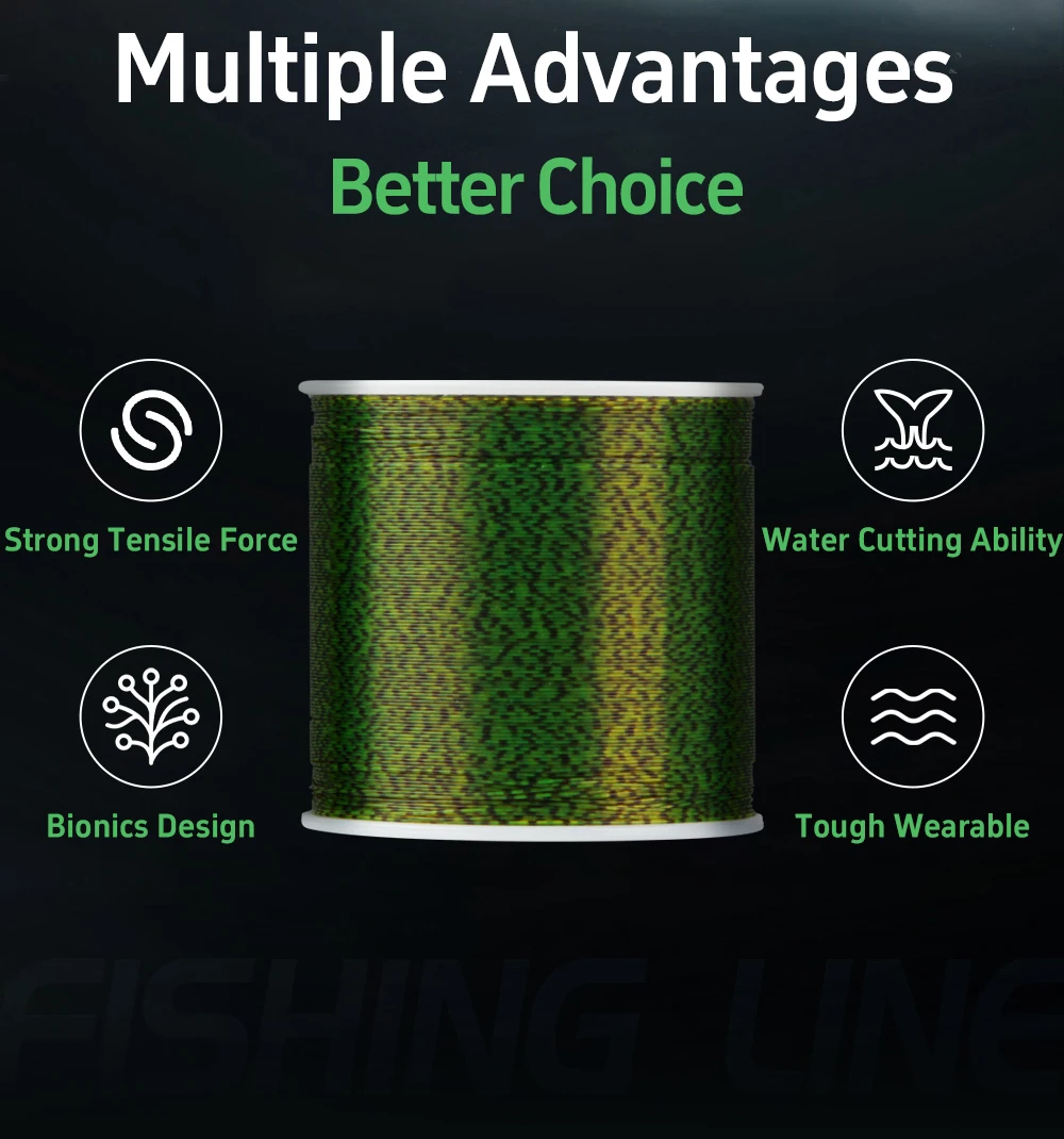 Detalle del diámetro y grosor de la línea fluorocarbono