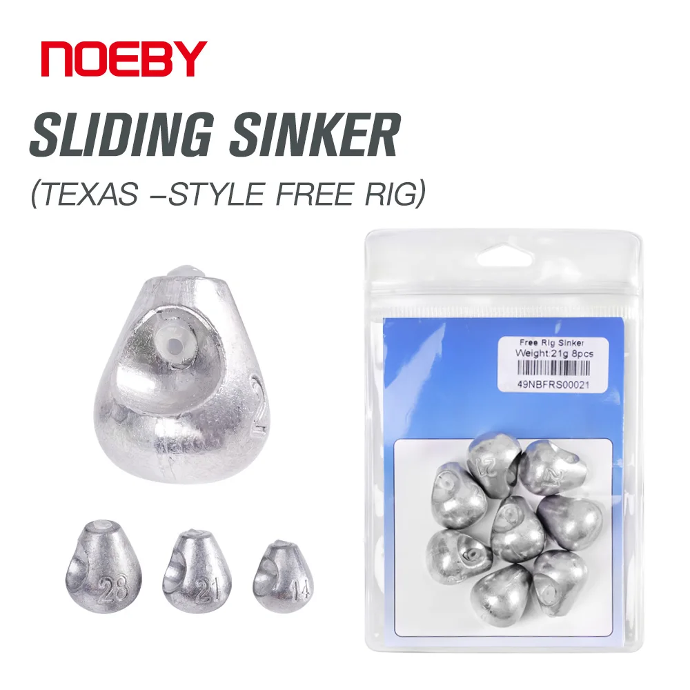 Noeby Plomos Deslizantes Texas Rig – Aparejo Libre y de Texas - imagen 4