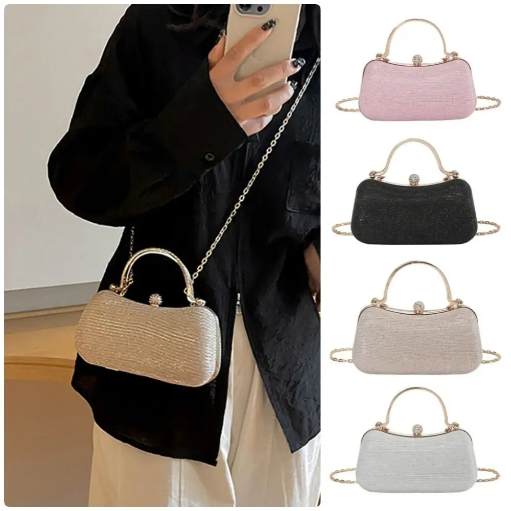 Bolso de cadena con cuentas forma de huevo para fiesta - imagen 3