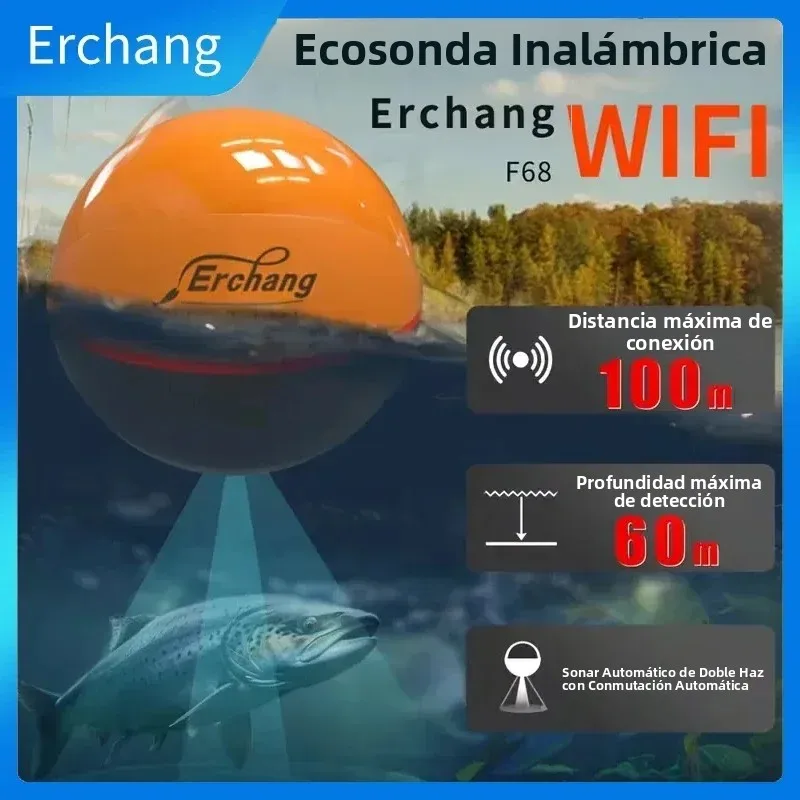 Sonda de pesca inalámbrica WiFi Erchang F68 – para iOS y Android - imagen 3