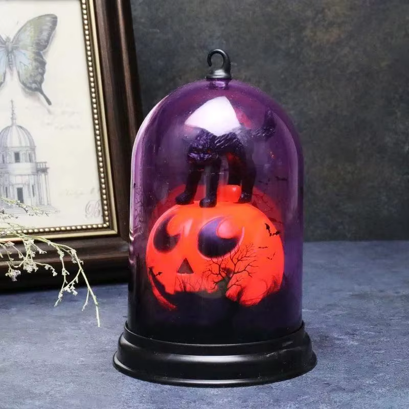 Lámpara LED Calabaza Malvada – Luz Nocturna Portavelas Halloween - imagen 3