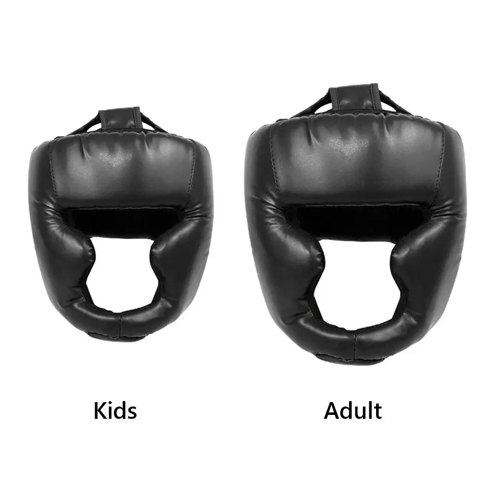 Casco de boxeo PU acolchado grueso ajustable con protección completa - imagen 4
