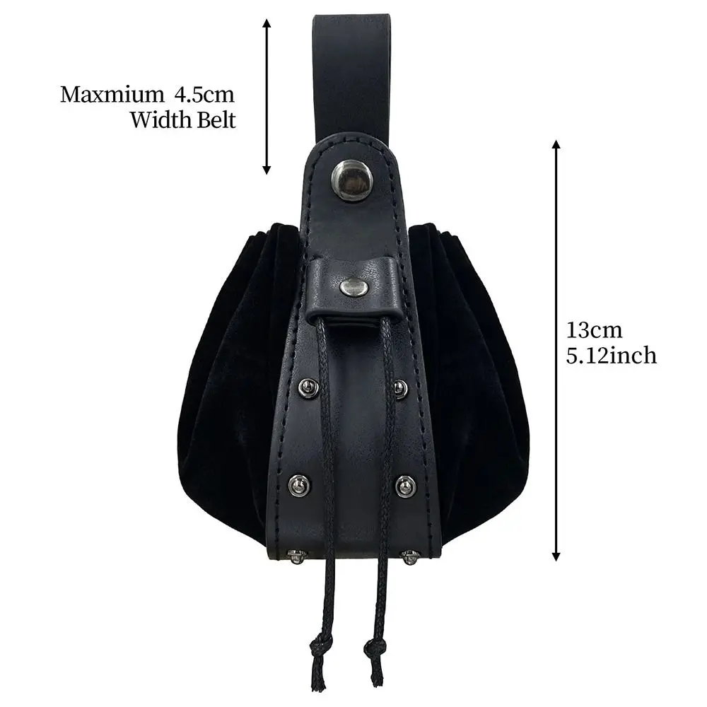 Bolsa de cintura colgable resistente con cordón estilo vintage vikingo - imagen 4