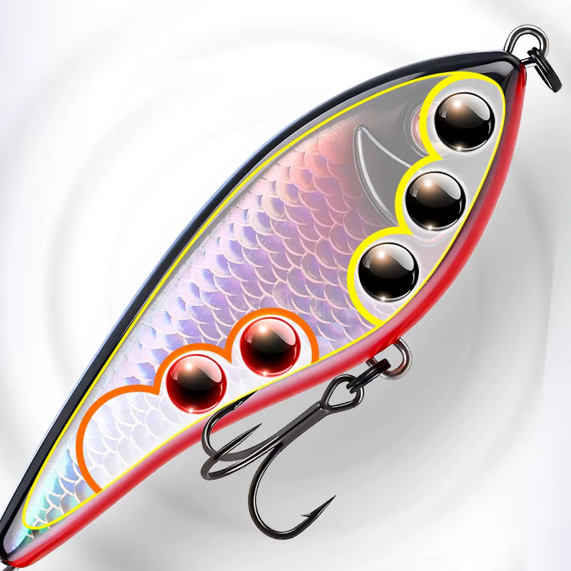 Señuelo duro de hundimiento rápido WEIHE Modelo B para pesca - imagen 4