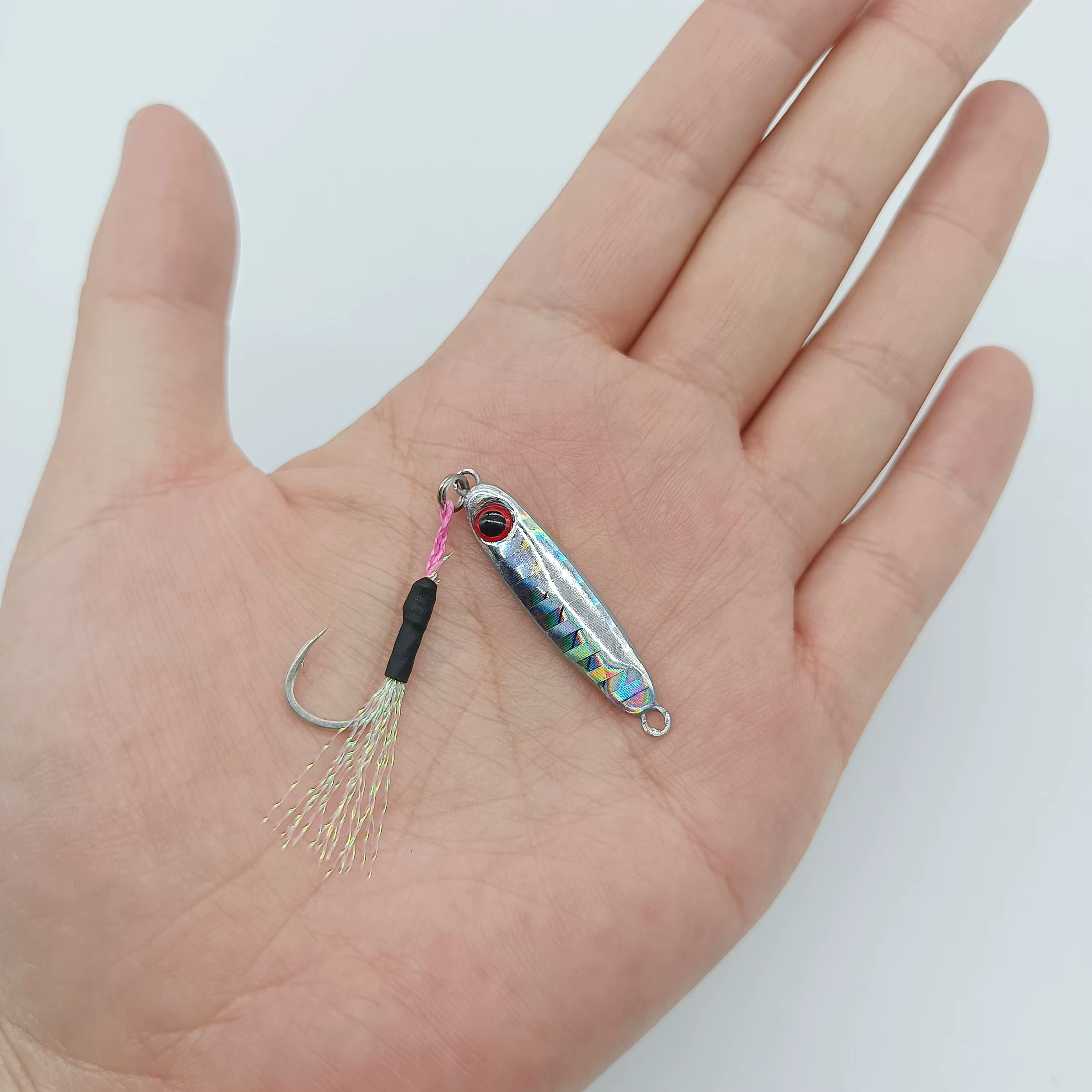 Micro Jig Head con cuchara 5.5g – Anzuelo individual para vinilo - imagen 4
