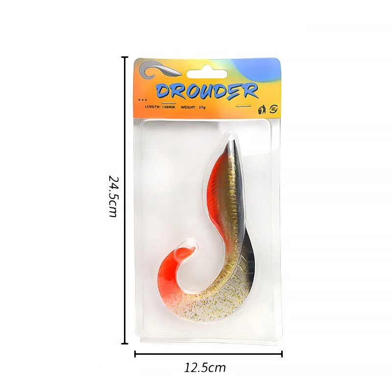 Swimbait Bazooka cola grande hundible shad para carpa y lubina - imagen 4